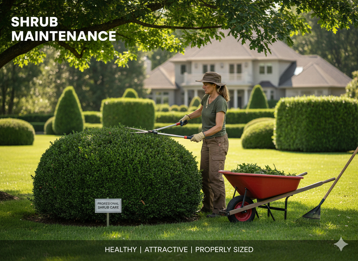 Expert shrub trimming and maintenance services
