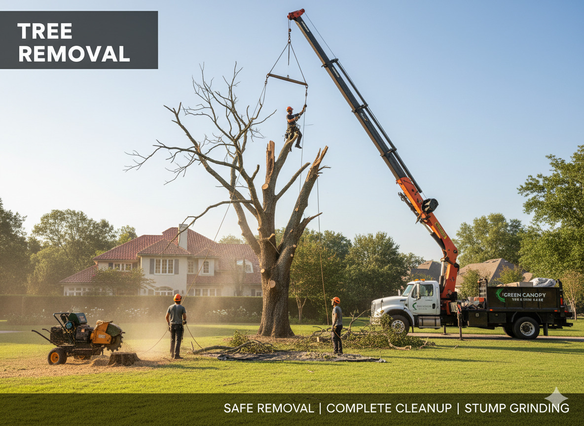 Safe tree removal and stump grinding services