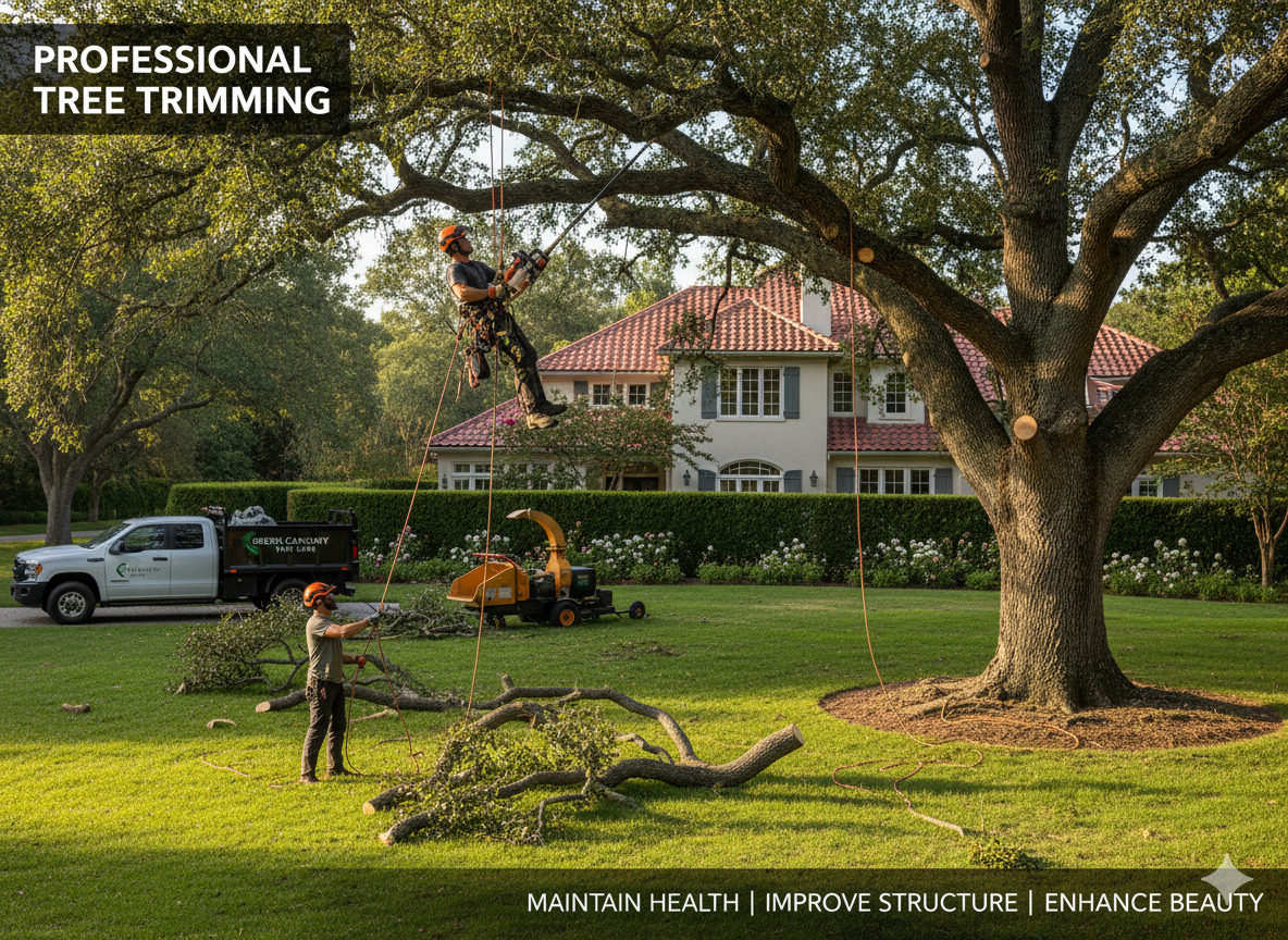 Professional tree trimming and pruning services
